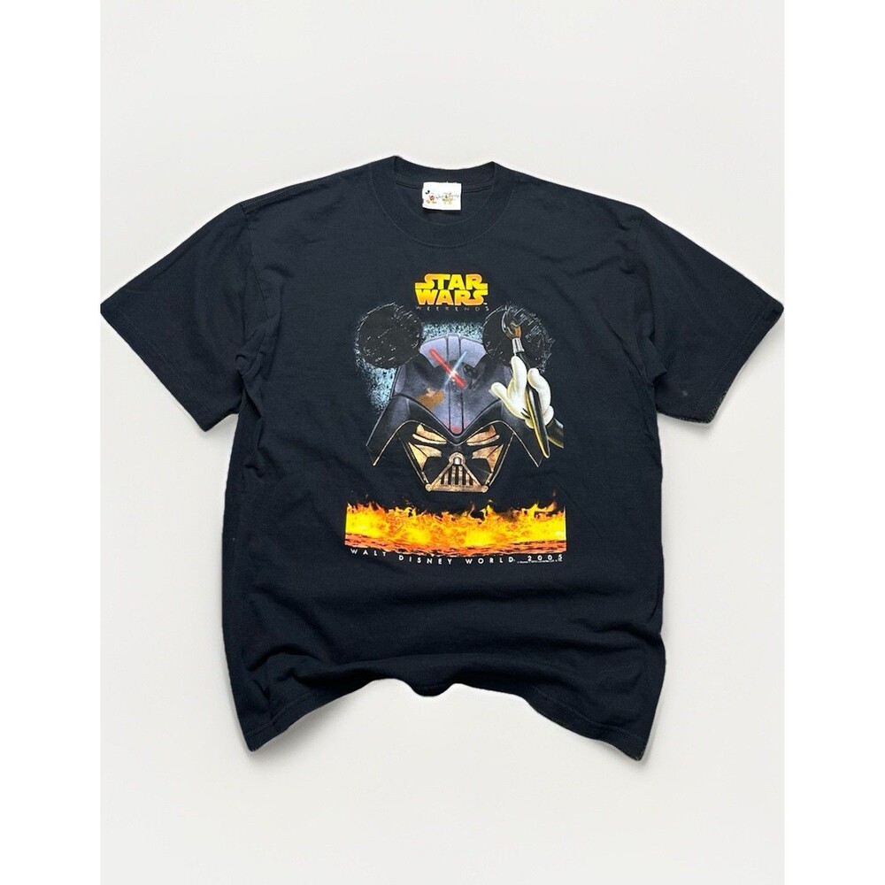 VTG L / XL Walt Disney World Star Wars Weekends 2005 Mickey Mouse Darth Vader T